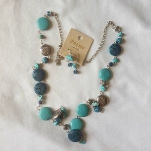 Earrings with necklace matching